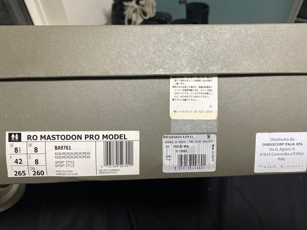 Rick Owens × adidas mastdon pro model