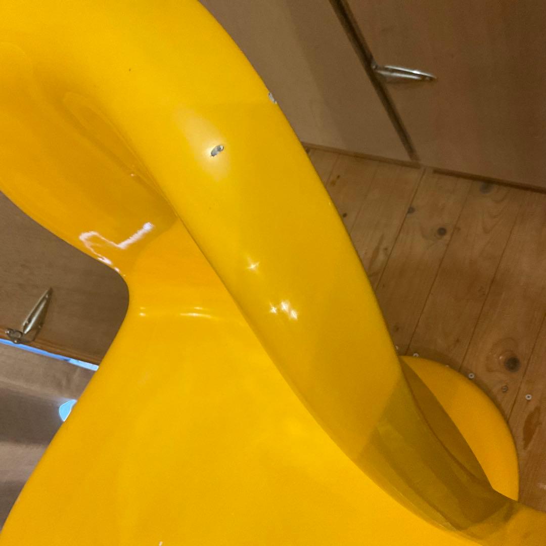 希少 パントンチェア クラシック リプロダクト？ 艶ありイエロー ビンテージ