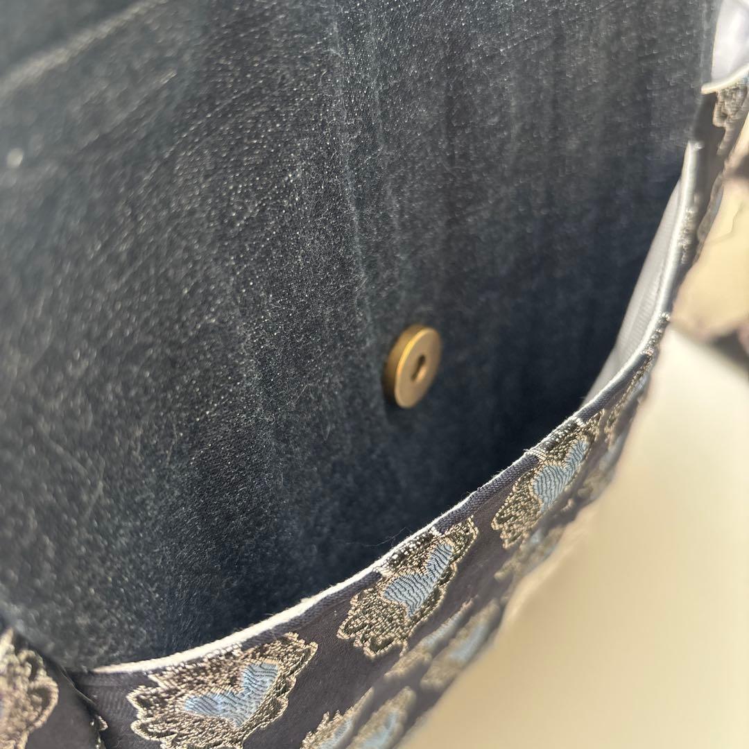 m*e様 コヤンイサムチョン　ルミちゃん　バック　艶ハート　ネイビー　ピンクファ