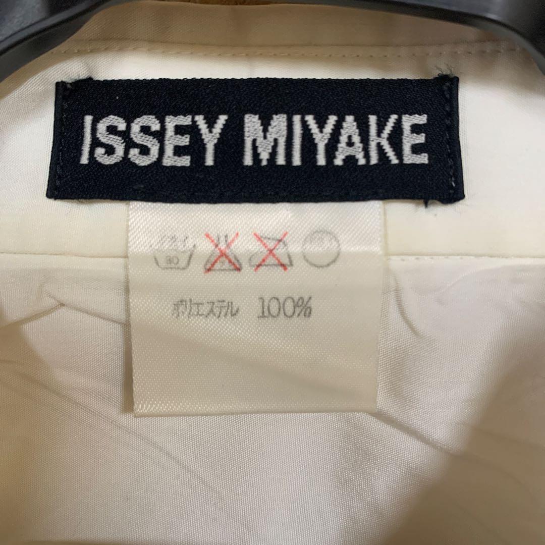90's　ISSEY MIYAKE　プリーツシャツ　スクエアカット　L