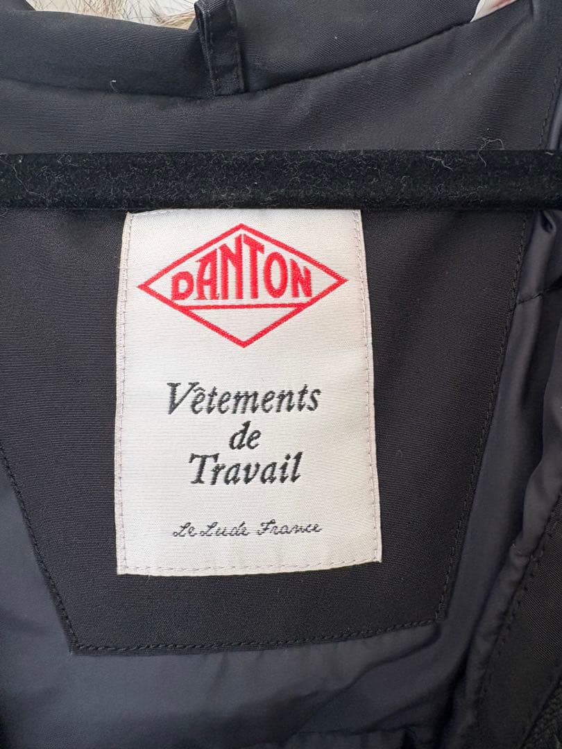 メンズDANTON ダントン　黒ダウンジャケットM 38サイズ
