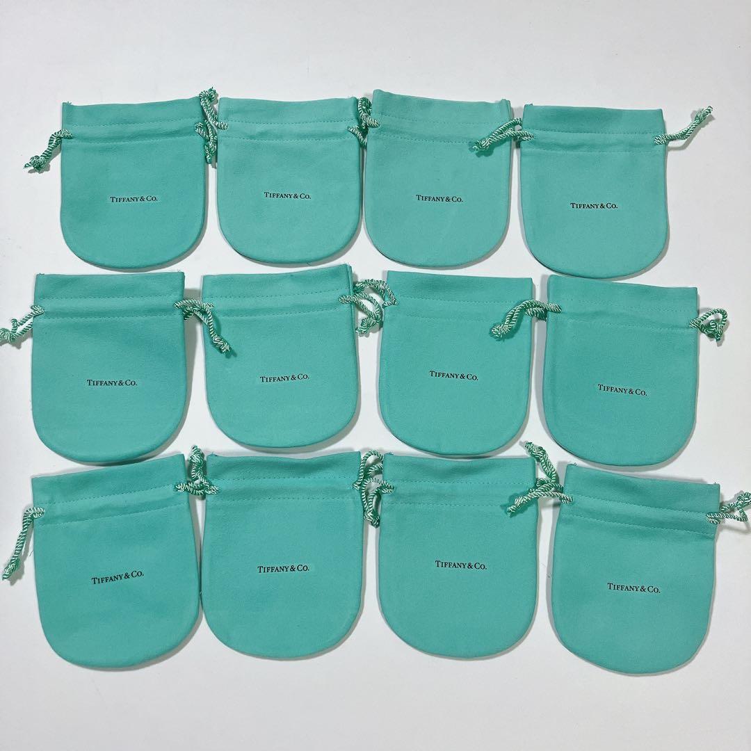 極美品　ティファニー　巾着袋　保存袋　12枚　アクセサリー入れ　大サイズ　ポーチ