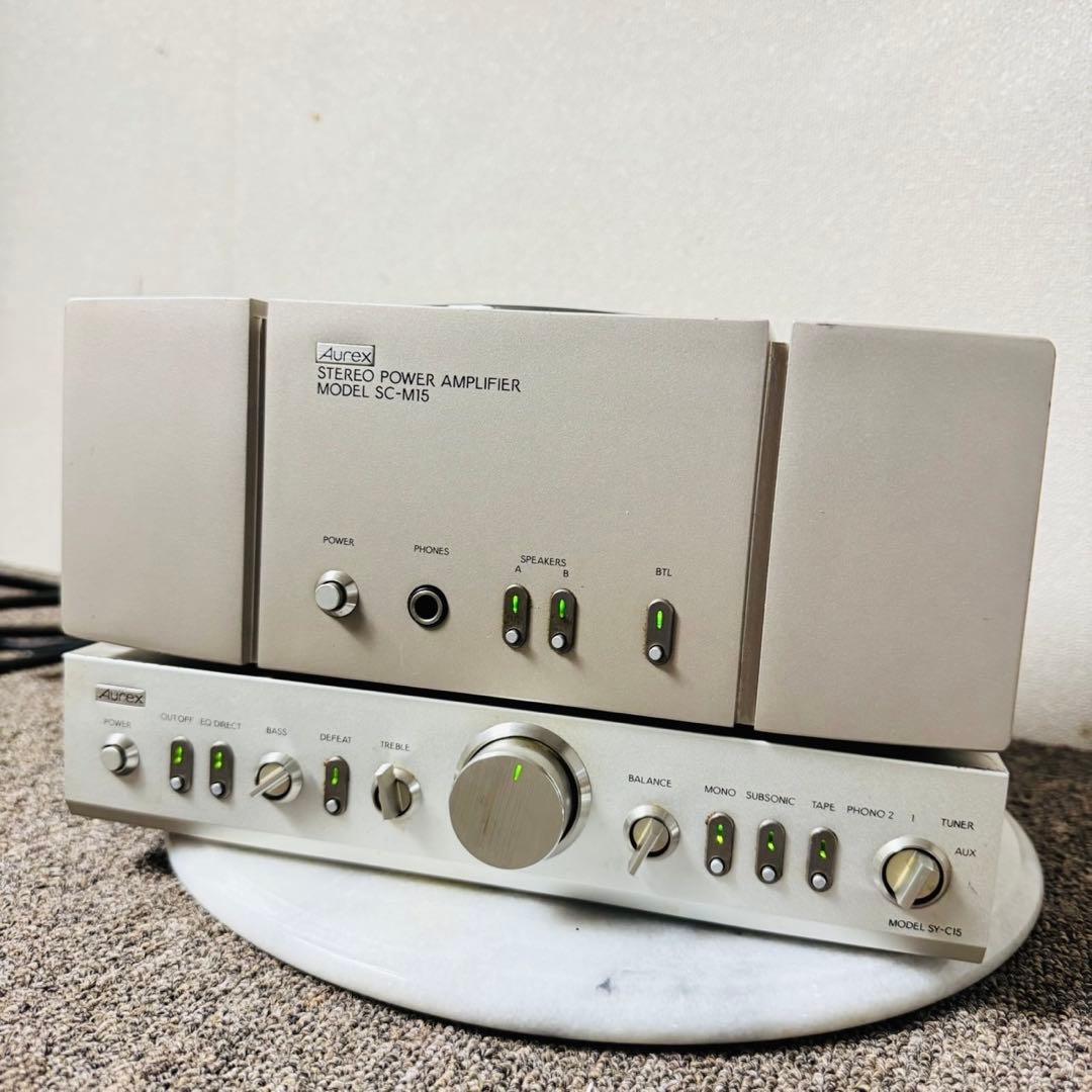 C78激レア✨Aurex ステレオパワーアンプ プリアンプ セット売り✨