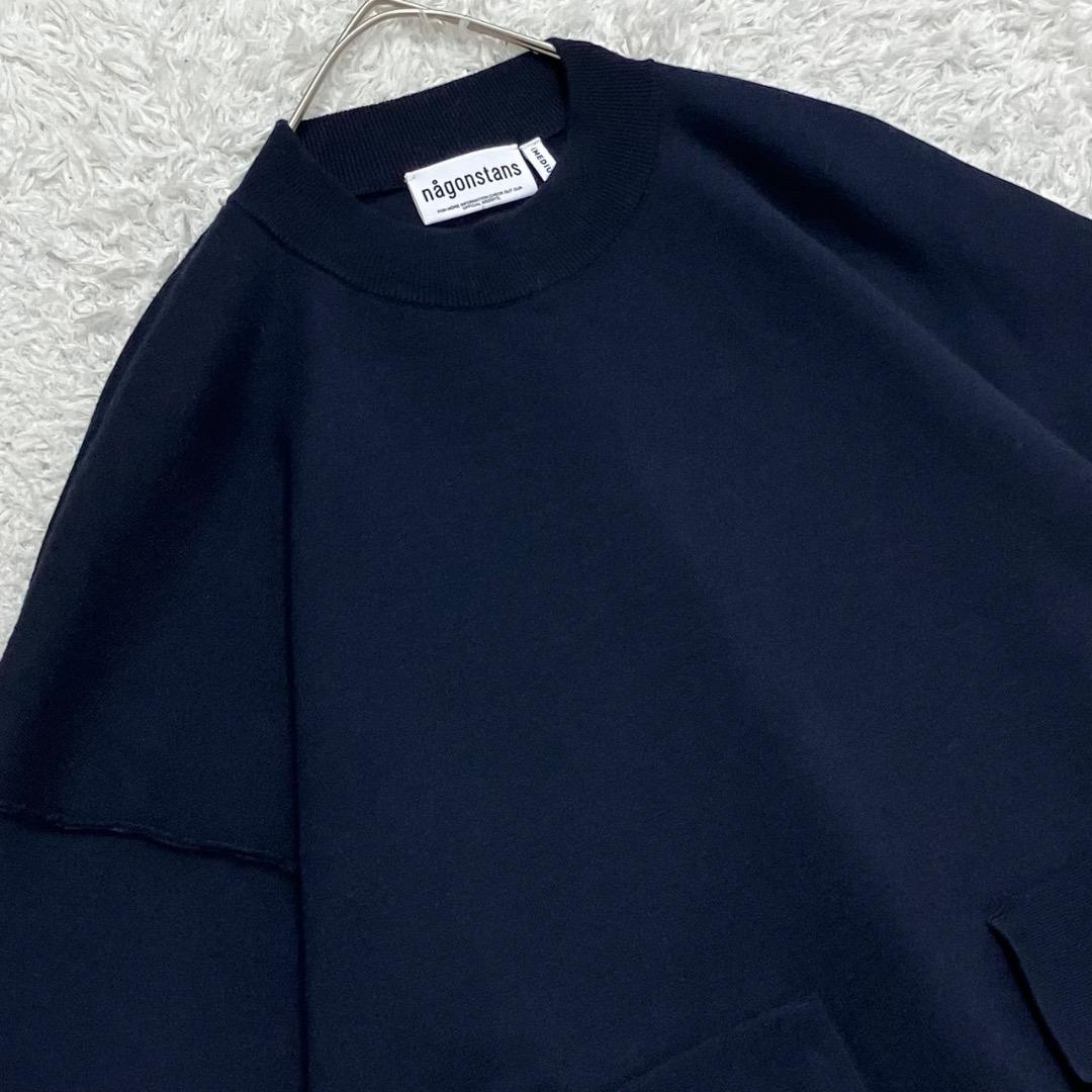 24AW✨極美品✨ナゴンスタンス big pocket pullover 紺 M