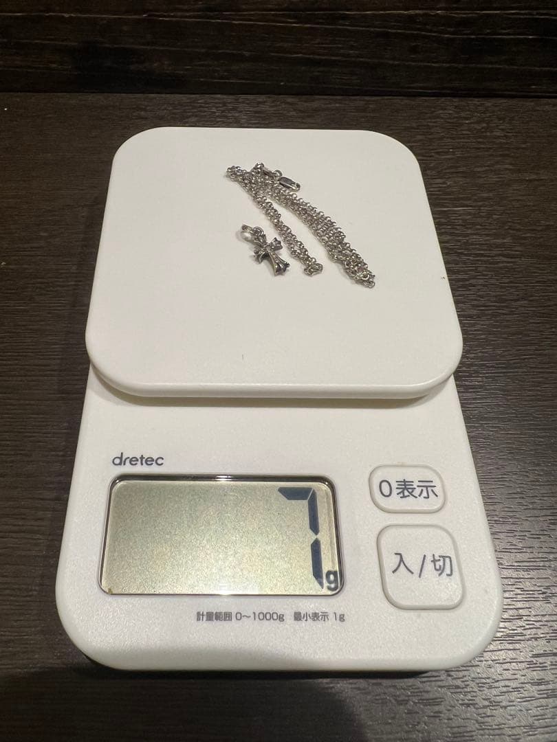 CHクロスベビーファットパヴェダイヤモンド　18インチロールチェーンセット