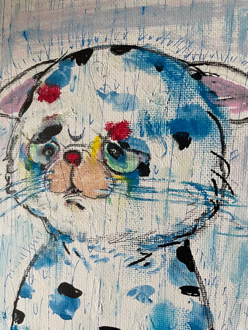 雨に撃たれる。。 22cm❌16cmパネルキャンパス