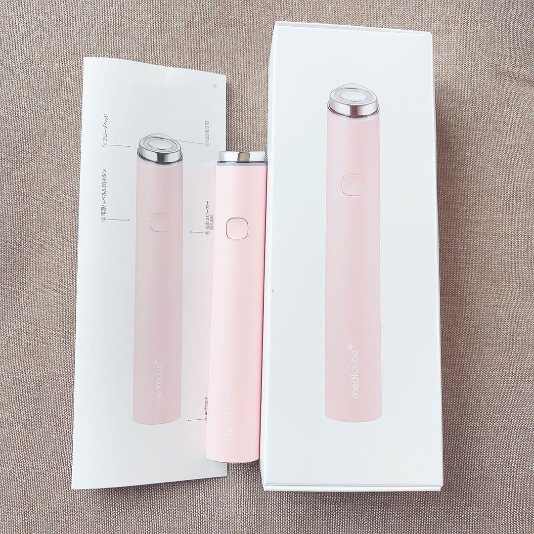 【箱・説明書付】メディキューブ 美顔器 AGE-R ブースタープロミニ ピンク