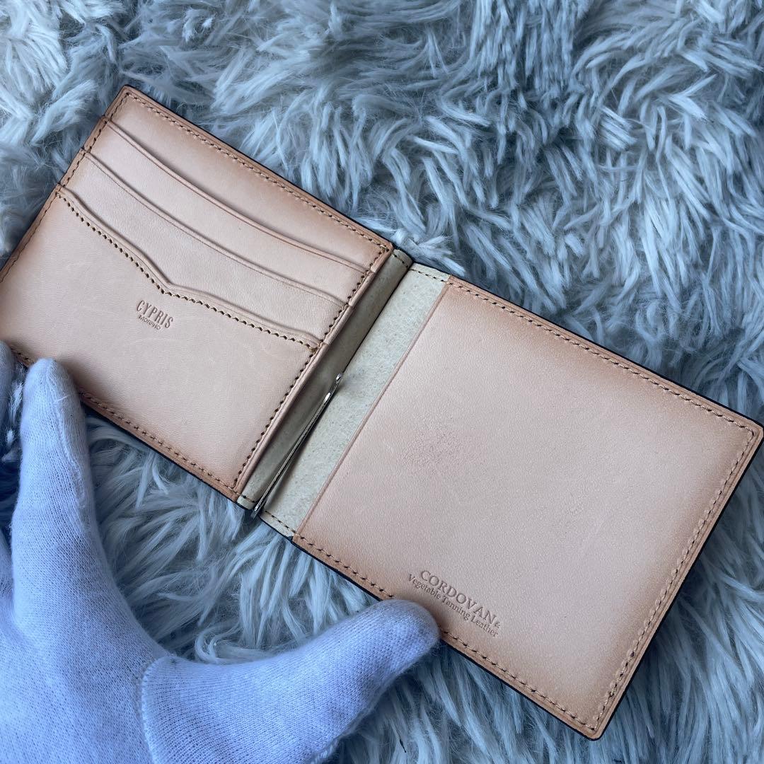 【未使用級】キプリス マネークリップ コードバン ブラック