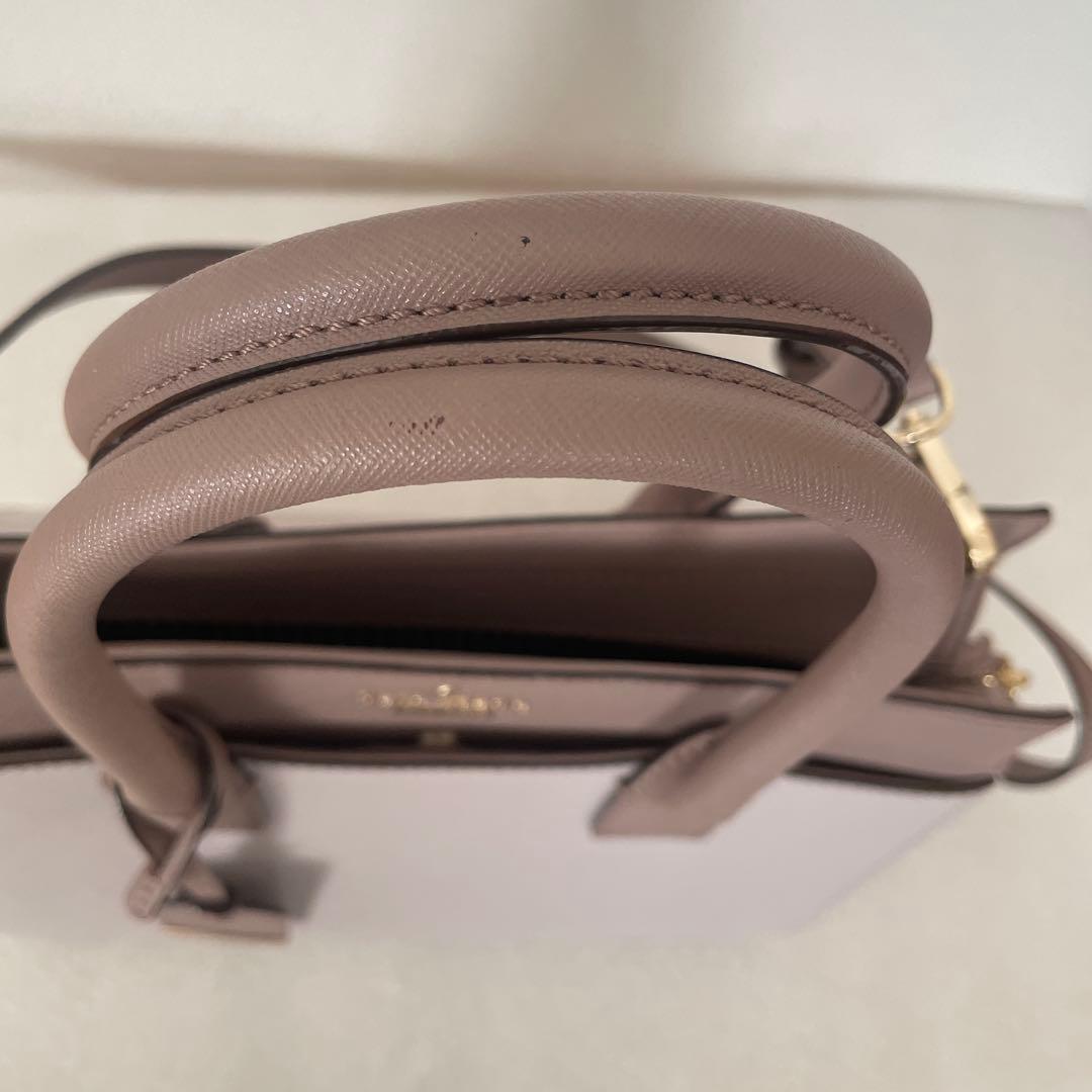 kate spade ハンドバッグ &ショルダー　ブラウン/ベージュ　牛革製