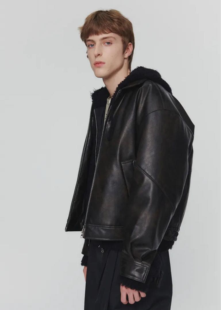 AMOMENTO 新品完売レザージャケット田中シェン1ldk ohotoro中綿