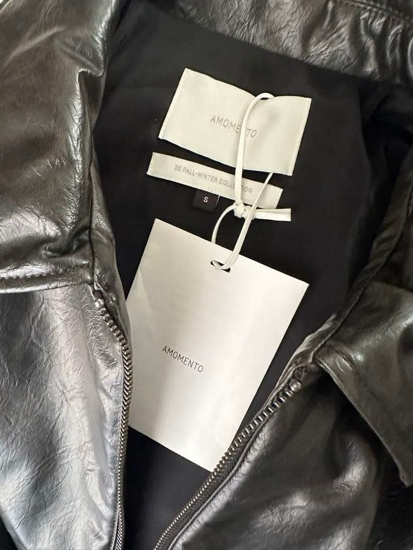 AMOMENTO 新品完売レザージャケット田中シェン1ldk ohotoro中綿