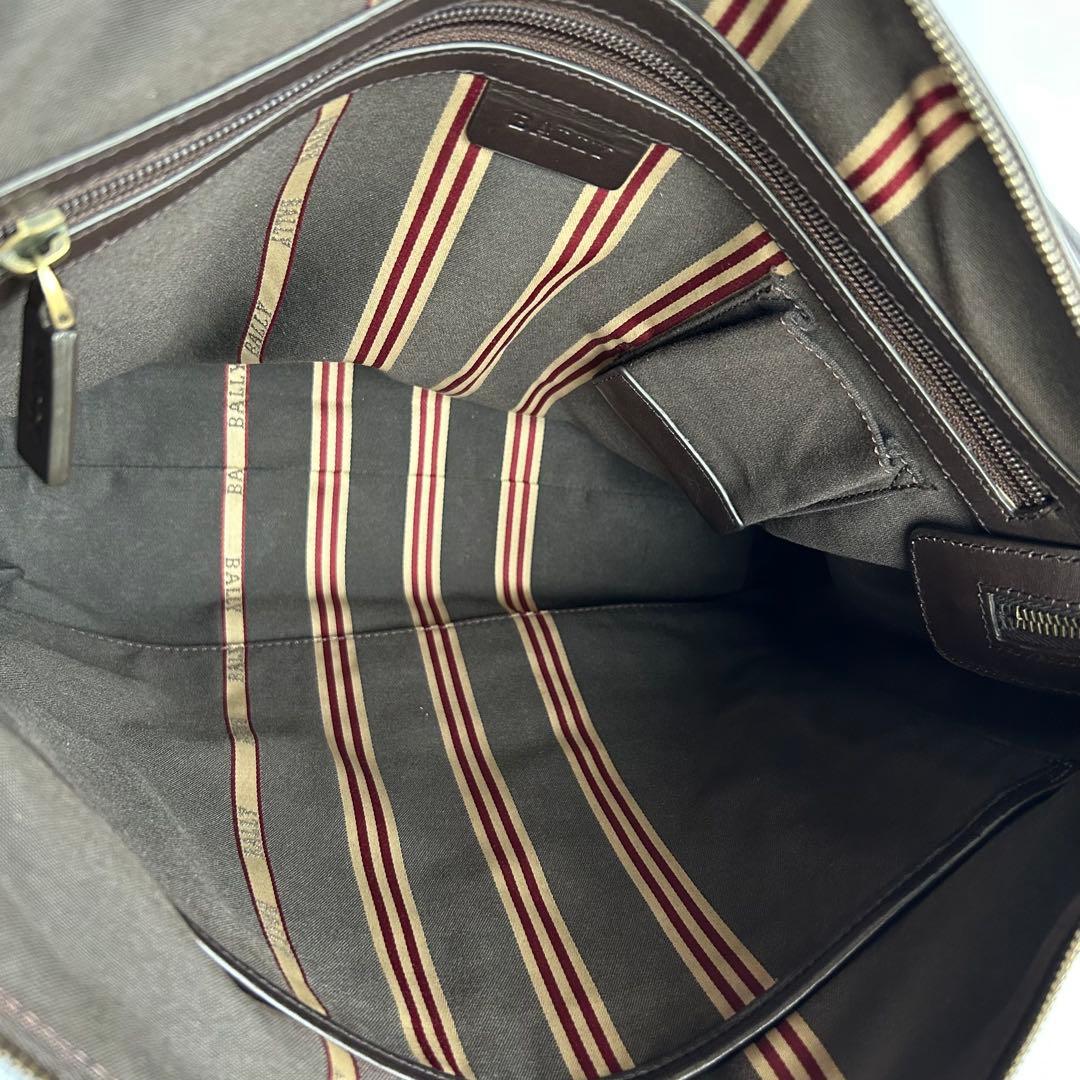 【美品】BALLY バリー ショルダーバッグ メッセンジャーバッグ ブラウン