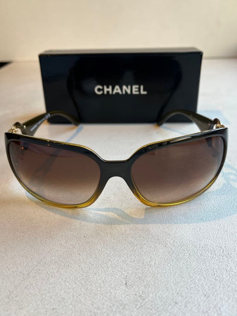 【極美品】CHANEL ココマーク　サングラス ブラウングラデーション