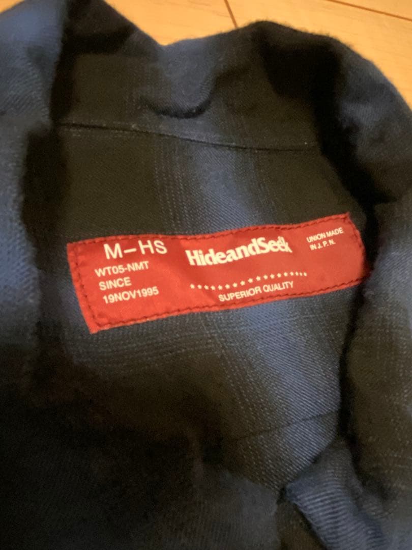 HIDE AND SEEK オンブレチェックシャツ　M ハイドアンドシーク