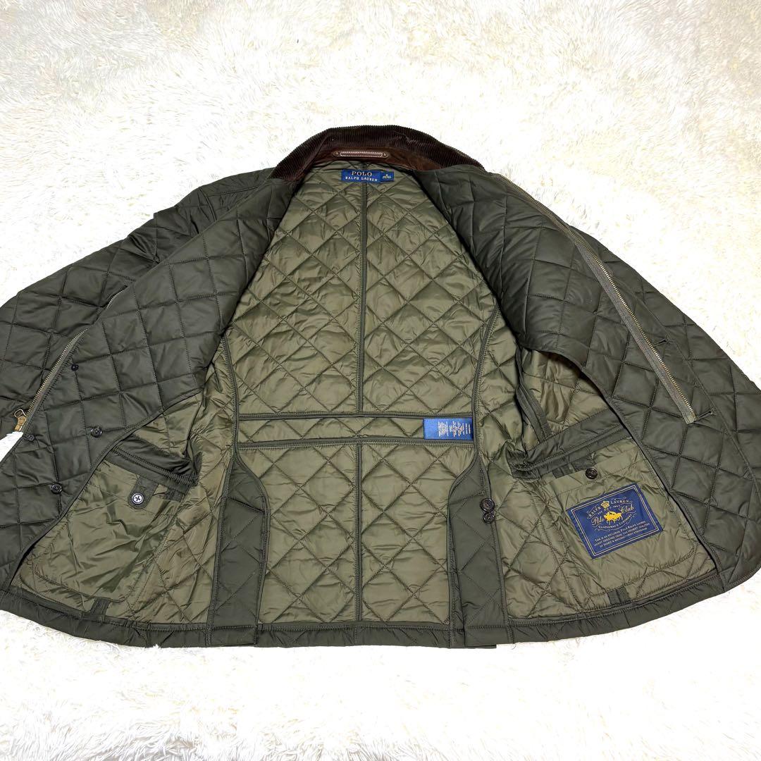 ポロ　ラルフローレン　キルティング　ジャケット　中綿　襟　コーデュロイ　M