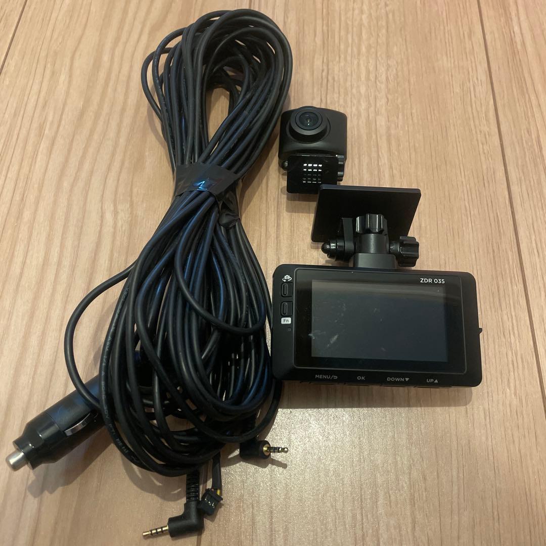 コムテックZDR035ドライブレコーダー 中古美品 後方カメラ