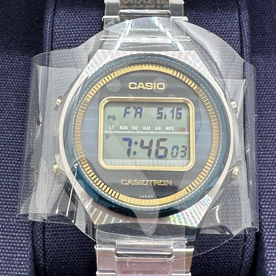 カシオトロン カシオ腕時計50周年記念モデル ブルー TRN-50SS-2AJR