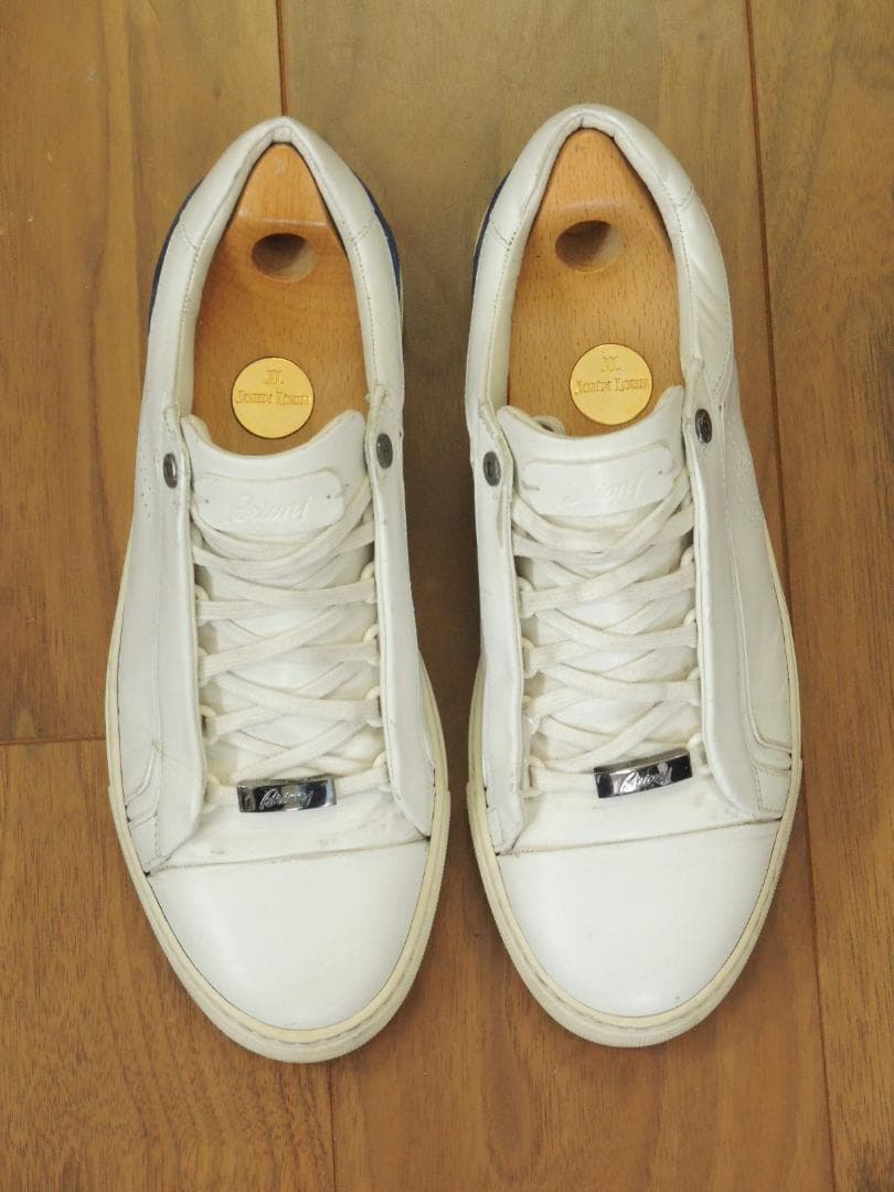 ブリオーニ　Brioni　レザースニーカー　6　JP24.5　最高級モデル10万