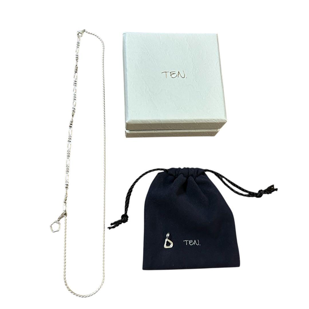 極美品　TEN. 現行品　シェードコンビチェーンネックレス 追加チャーム付