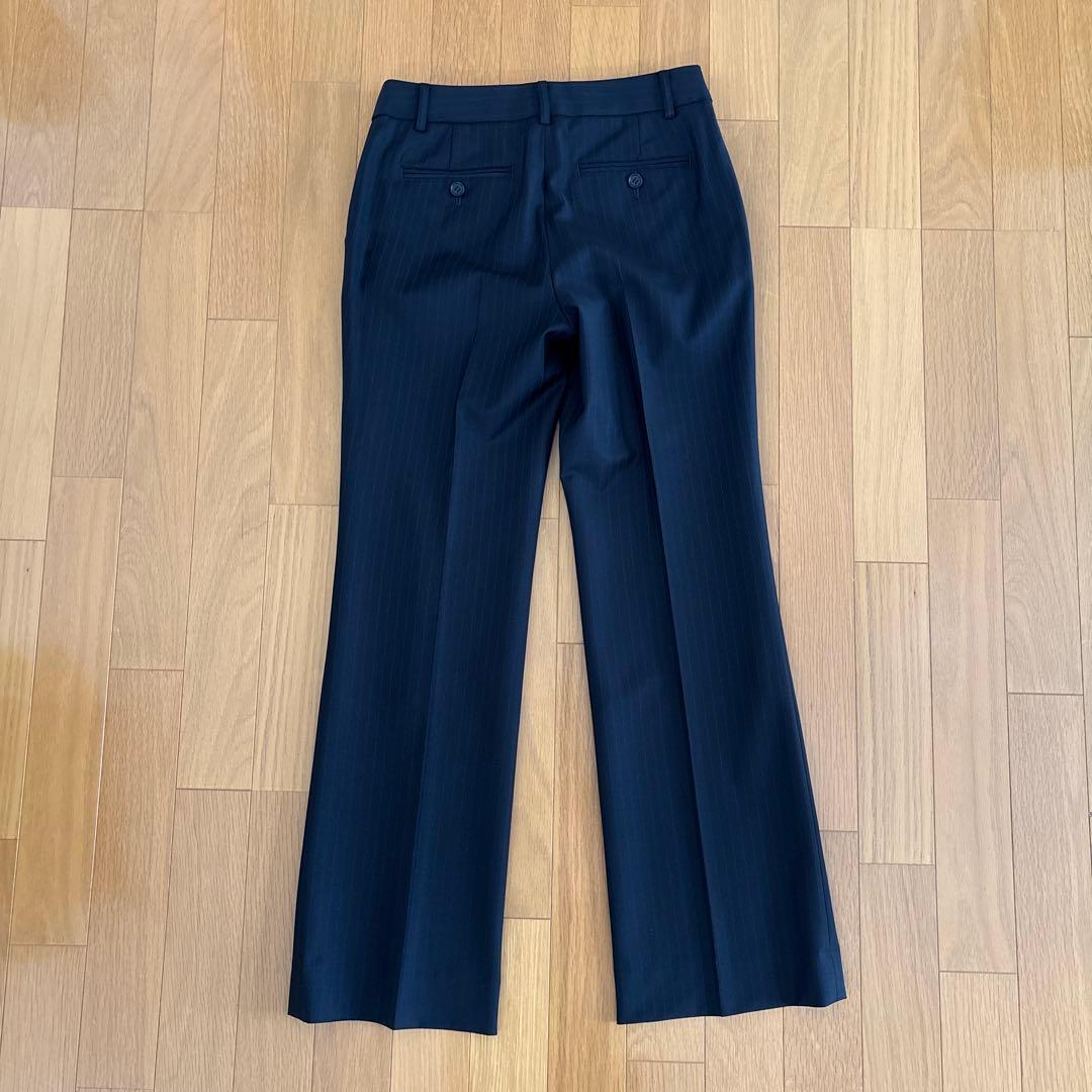 23区 パンツスーツ　ダークネイビー　ストライプ　サイズ違い　38&36