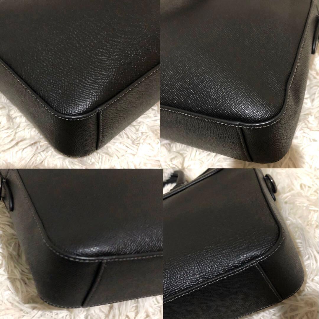 新品同様☆コーチ レザー　2way ビジネスバッグ ショルダーバッグ イーサン