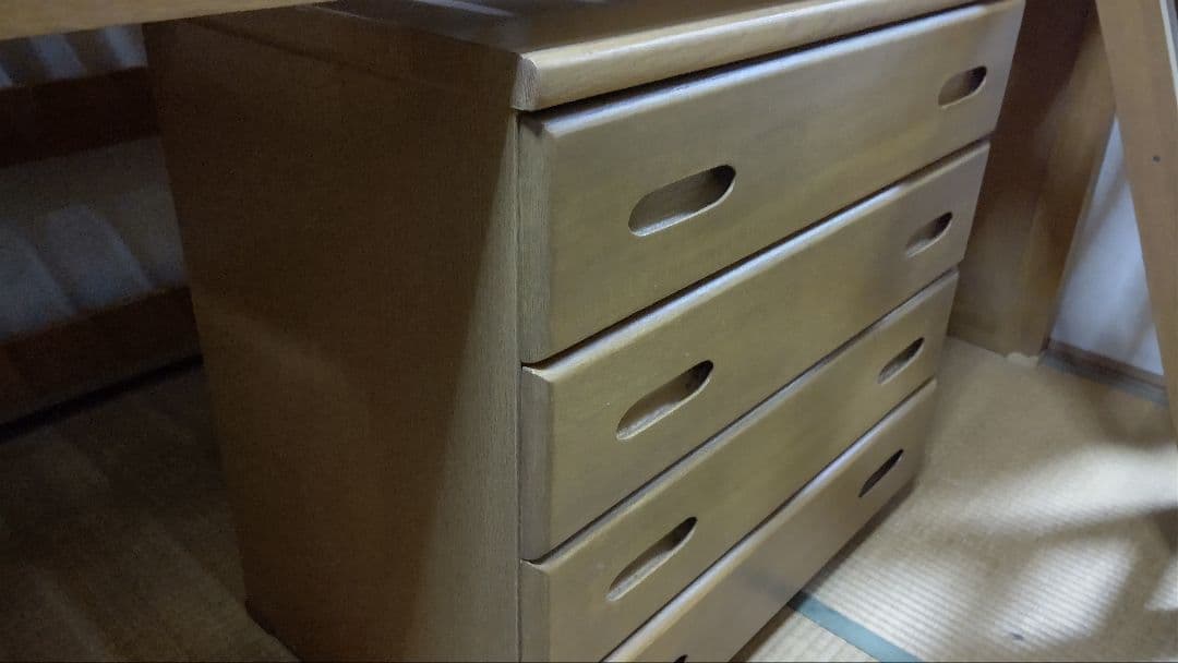 木製ロフトベッド 引き出し付き シングル