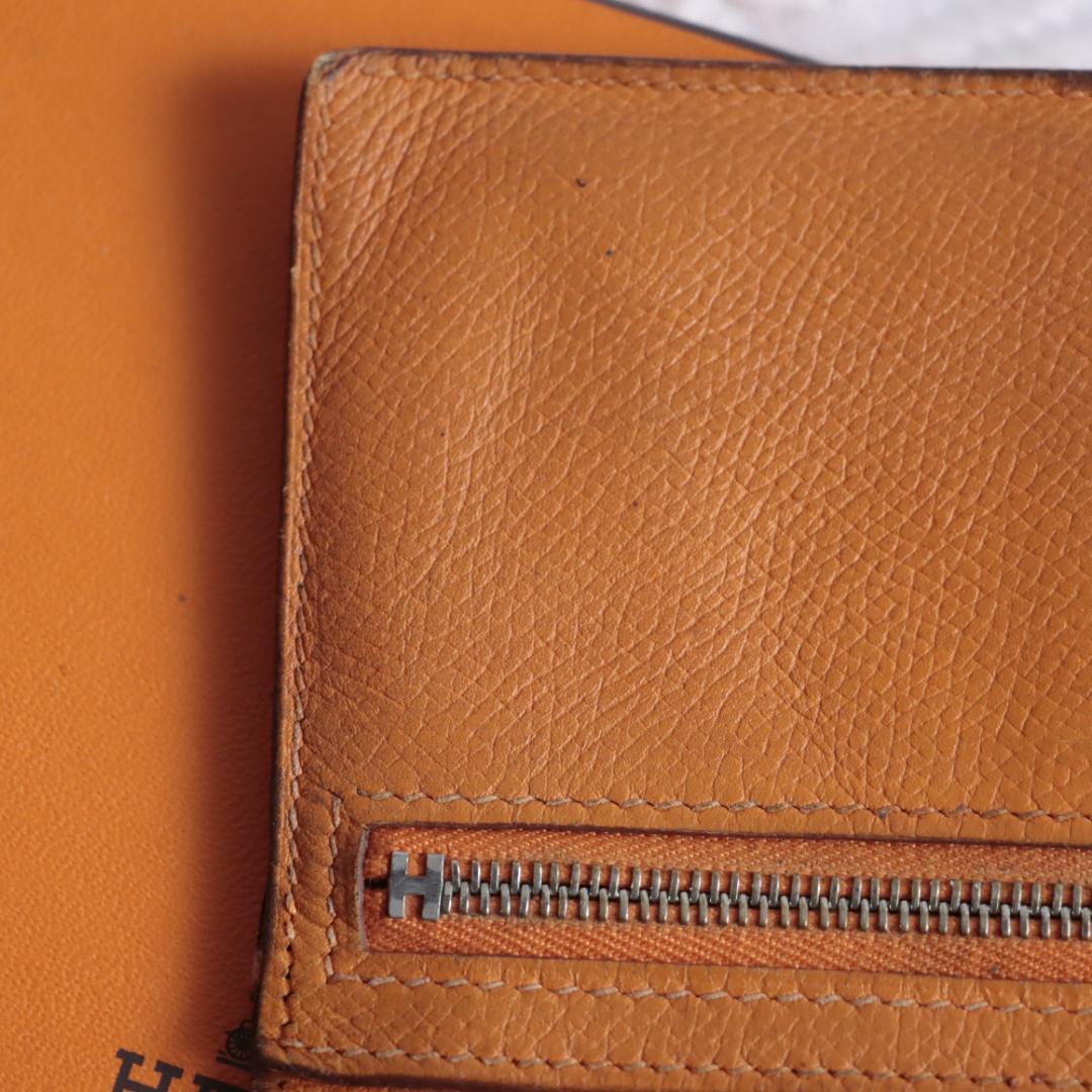 エルメス　Hermes　ベアン　スフレ　長財布　バイカラー　ロングウォレット