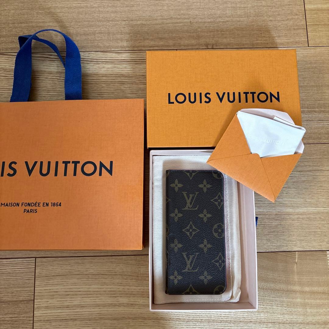 ルイヴィトン　iPhoneケース　スマホケース　フォリオ　ローズ