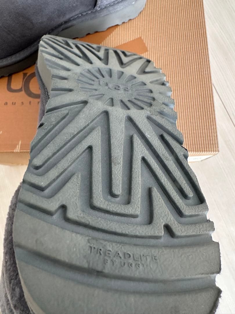 【美品】UGG グレー ムートンブーツ【最終値下げ】