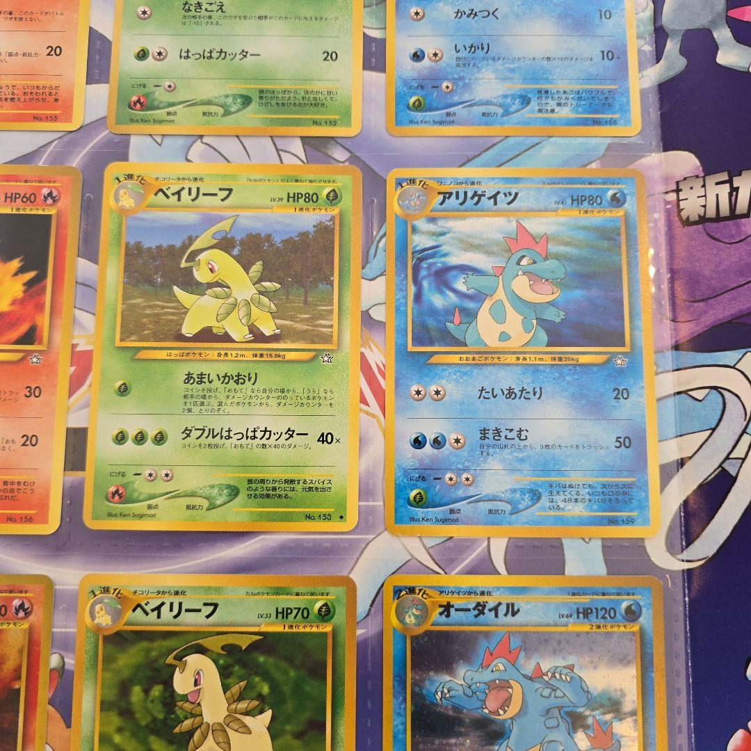 旧ポケカ　金銀シリーズ御三家♡ファイル付