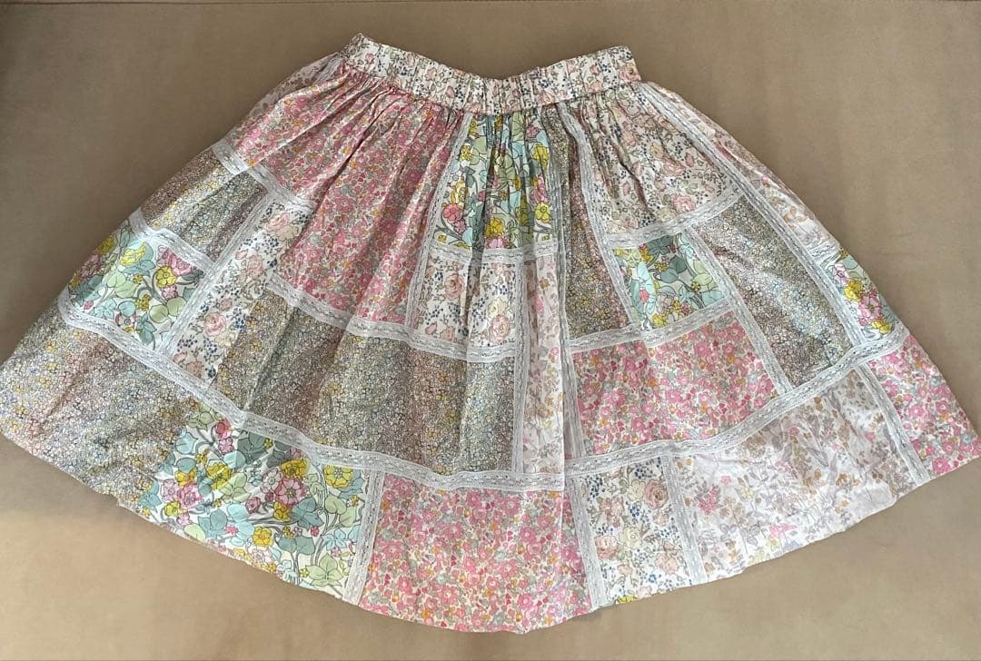 Peets　ボンポワン　リバティー柄　希少　スカート　12歳　超美品
