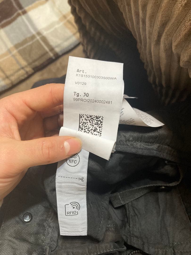 正規品STONE  ブラックカーゴパンツw30