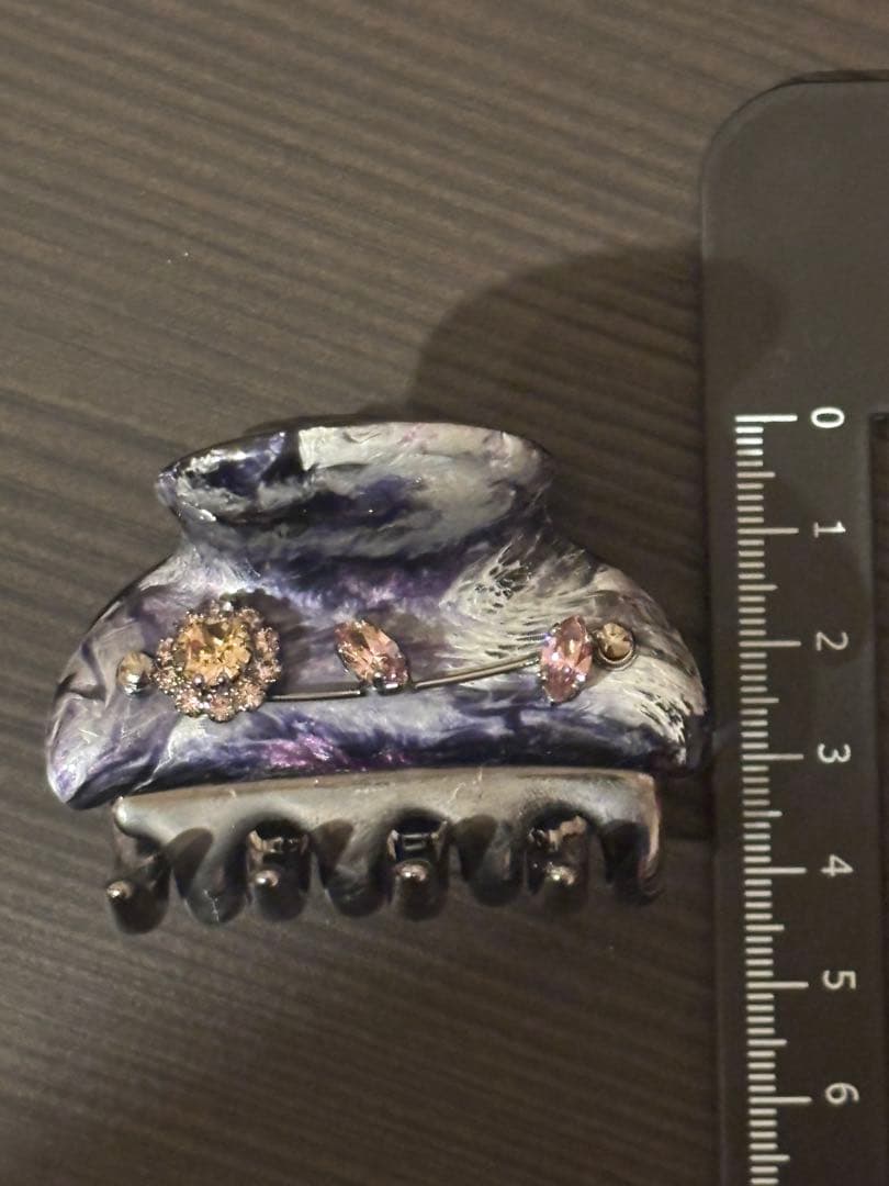 【超美品】acca ヘアクリップ中サイズ バネ伸び無し ハーフアップにおすすめ