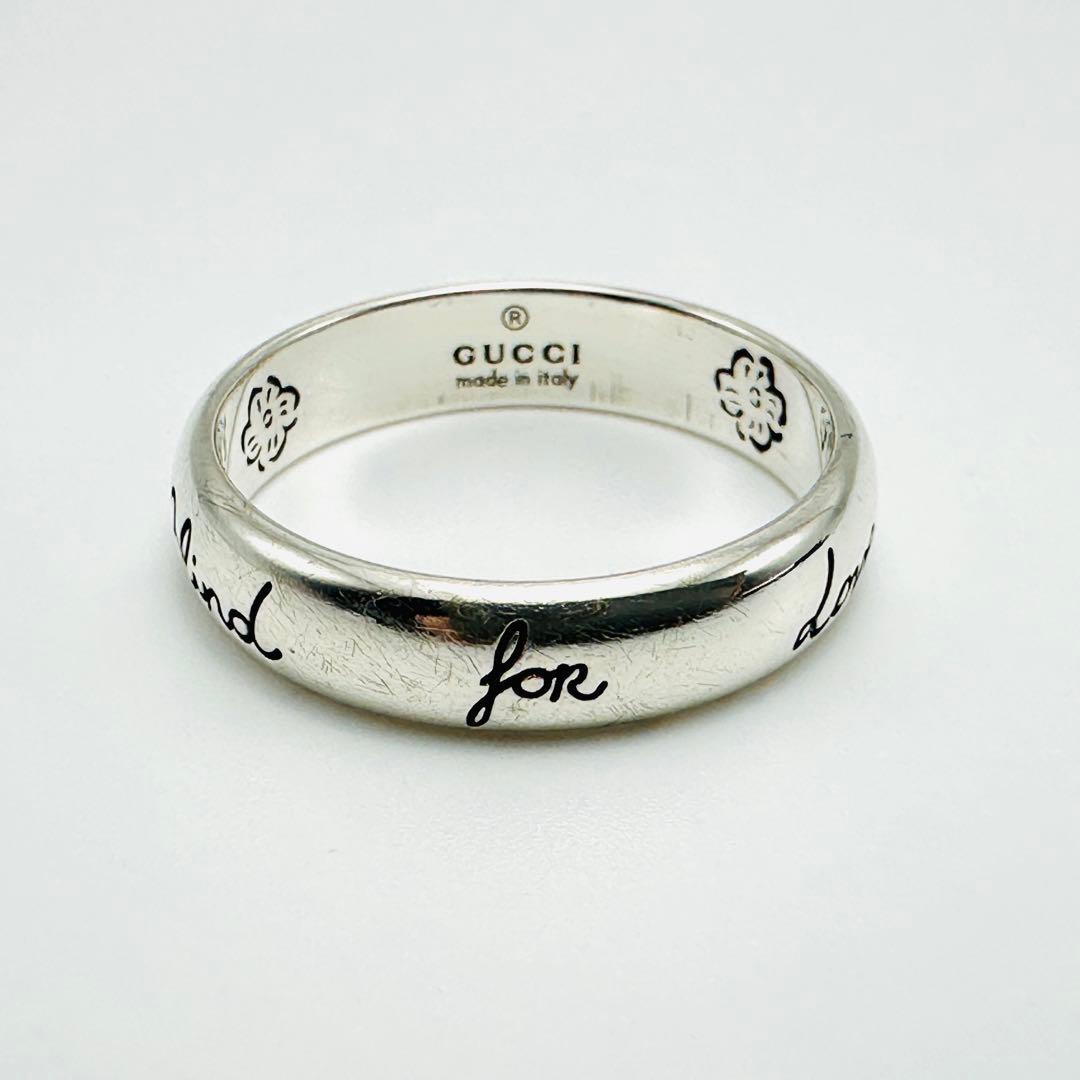 GUCCI ブラインド　フォー　ラブ　シルバーリング　20刻印　Ag925