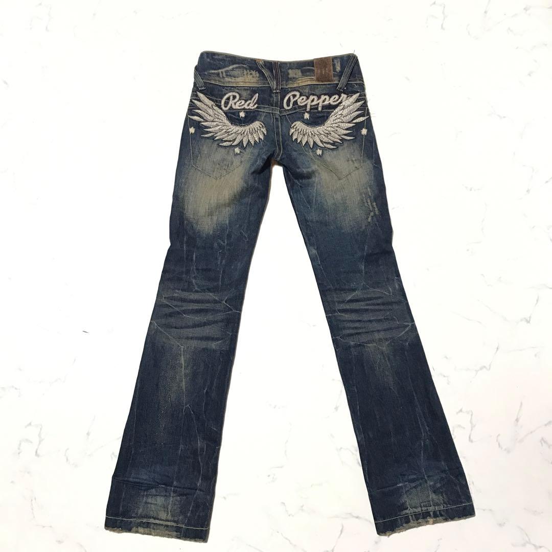 redpepper 平成ギャル Y2K archive 刺繍 スリムジーンズ