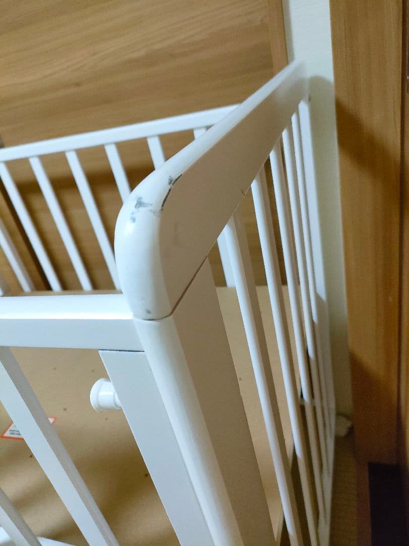 ヤトミ　ミニベビーベッド　布団セット　ホワイト　60×90