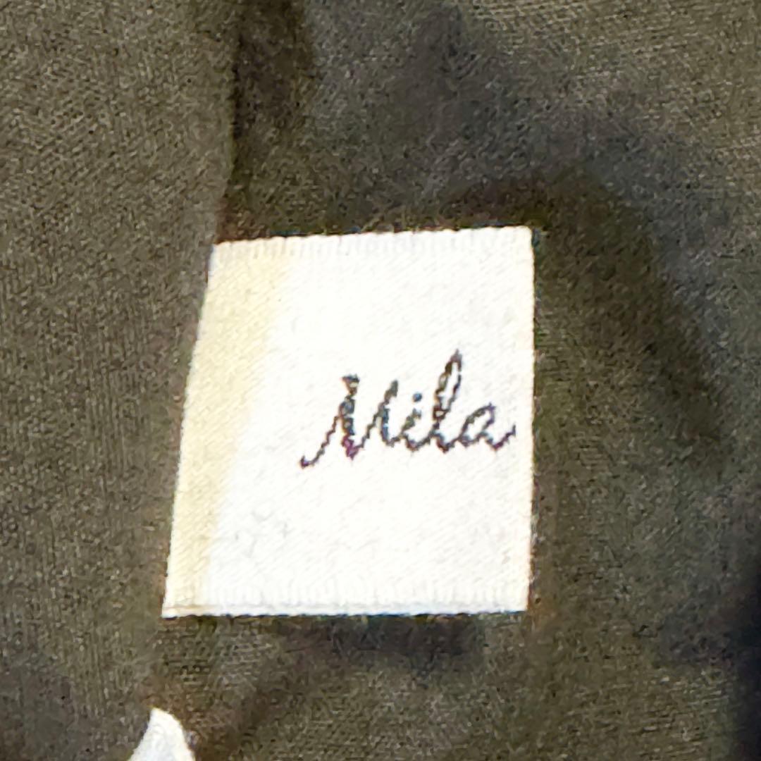 現行 美品 ミラオーウェン ロングダッフルコート ブラックWooloop