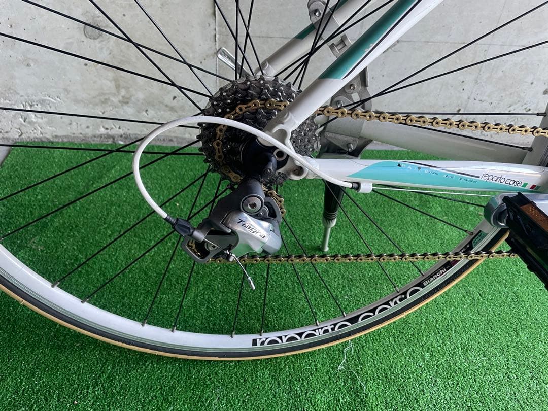 Bianchi \"ビアンキ\"NIRONE 7 ホワイト/ミント　サイズ44cm