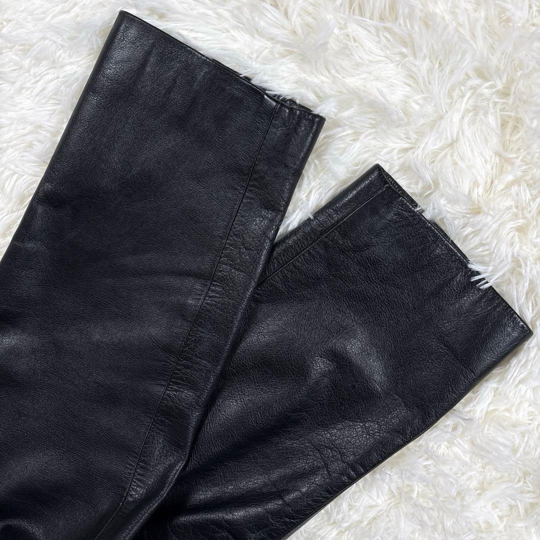 ✨A.A.R・牛革✨ヨウジヤマモト×ダーバン　レザーテーラードジャケット　黒　Ｌ