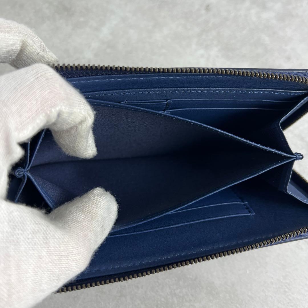 未使用保管品✨ 土屋鞄 現行 長財布 ラウンドファスナー レザー ブルー