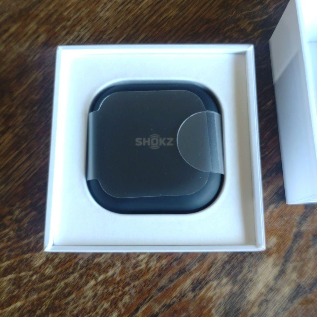ショックス　Shokz　OpenFit　Black　黒　ワイヤレスイヤホン