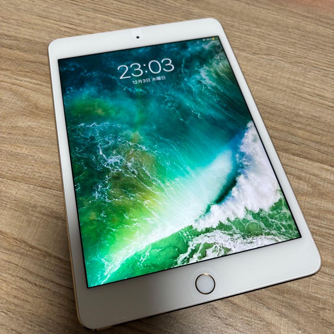 iPad mini4ゴールド 128GB 美品　バッテリー容量99% 本体