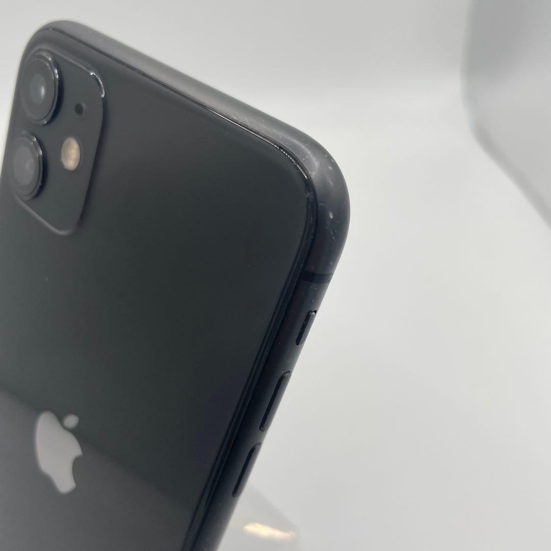 iPhone 11 128GB ブラック ケース付き バッテリー最大容量100%