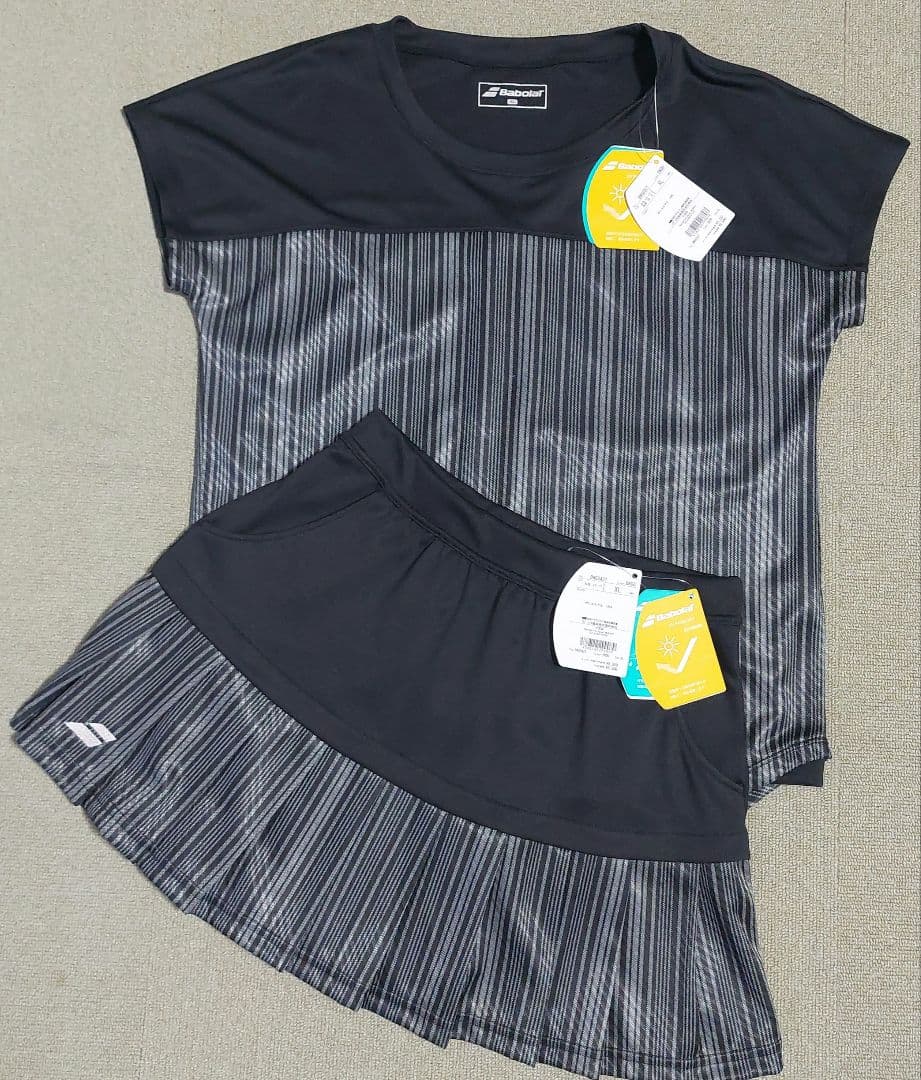 タグ付き　新品未使用　2025年春夏モデル　バボラテニスウェア上下セットOサイズ