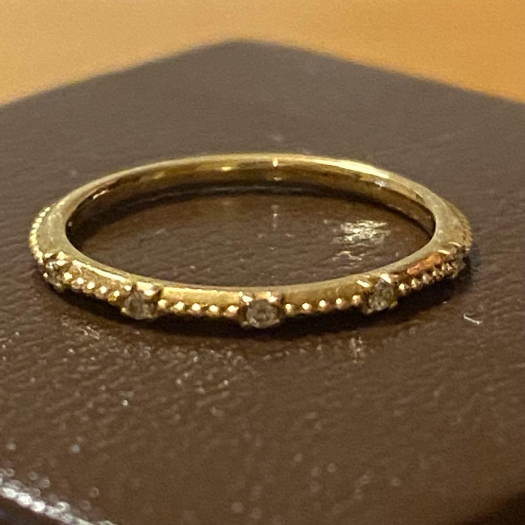 アガット⭐︎K18ダイヤモンドピンキーリング⭐︎現行品