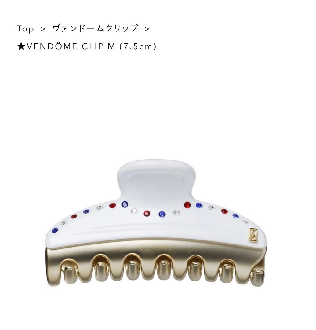 アレクサンドルドゥパリ　ヘアクリップセット（ホワイト・ブルー）