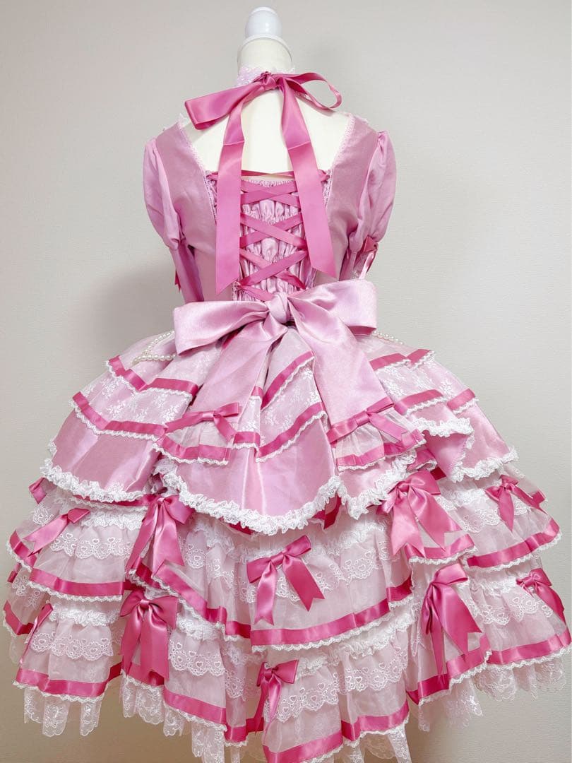 ゆっちゃむ ベルベットケーキ ロリータワンピースセッド 5点 甘ロリ