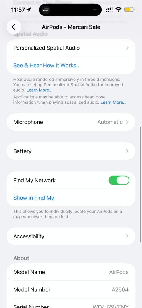 AirPods第3世代 充電ケース+ケーブル付