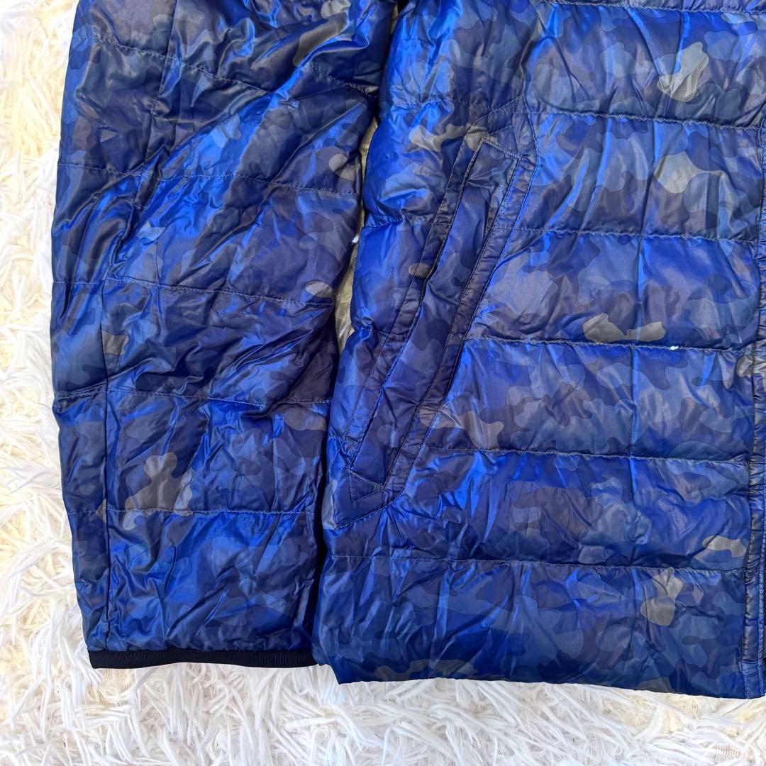 ちえぽん様バーバリー ブラックレーベル 迷彩 ダウンジャケット 2way M紺