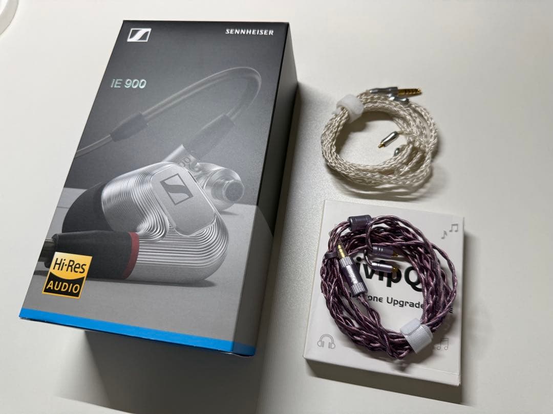 【eイヤ購入品】ゼンハイザー IE900 + オマケで4.4mmケーブル２つ